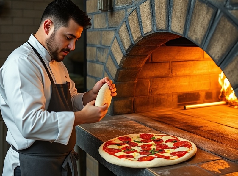Pizza muzzarella tradicional Mar del Plata